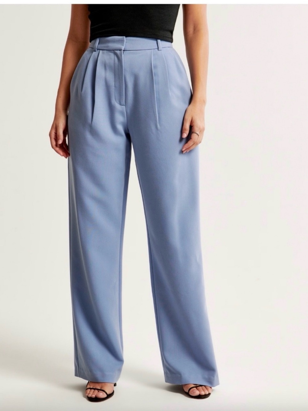 Abercrombie & Fitch Light Blue Wide-Leg Sloan Trousers 28/6S